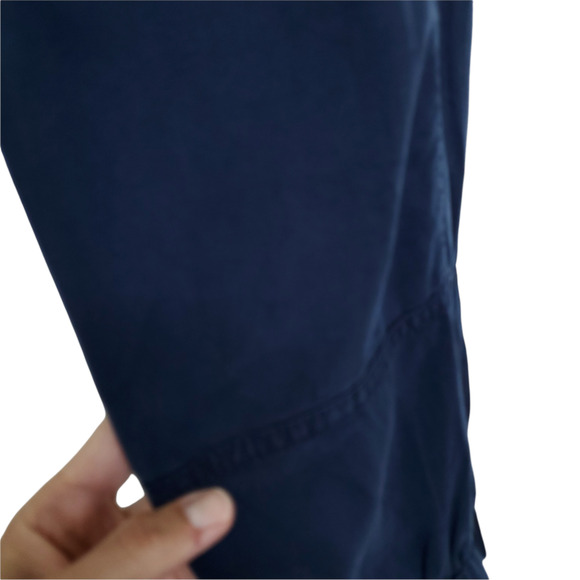 YFB Clothing Luke Jumpsuit S Blue Strapless Tassel Pockets Gathered Hem - Picture 11 of 12